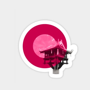 Vietnam One Pillar Pagoda Hanoi Capital Sticker